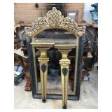 Composite Mirror Frame with Sconces