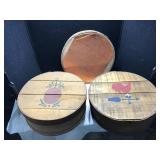 Decorative Lidded Cheese Boxes