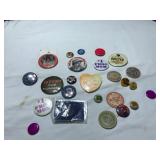 Pins and Wooden Nickels