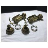 Vintage Wall-Mount Oil Lamps