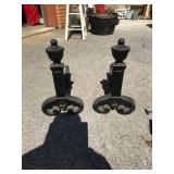 Cast Iron Andirons