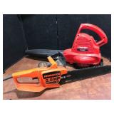Remington Chainsaw and Troy-Bilt Blower