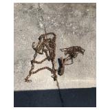 Vintage Animal Trap and Tire Chain