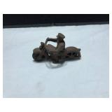 Vintage Cast-Iron Toy Motorcycle