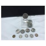 Kennedy Half Dollars and Assorted Coins