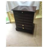 Mahogany Three-Drawer Side Table