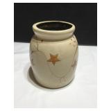 Hand-Painted Crock, 7.75 Inches Tall