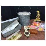 Fishing Gear Assortment with Minnow Bucket