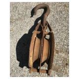 Large Antique Barn Pulley