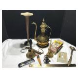 Brass Pot, Copper Vase, and More