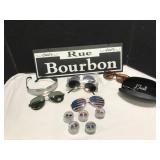 Sunglasses and Gemstone Earrings Lot