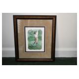 Singed Golf Framed Artwork