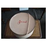 Vtg Ferncroft Floral Derby Hat in Jami Hat Box