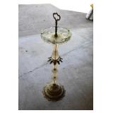 Vtg Hollywood Regency Pedestal Floor Ashtray