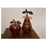 Pair of Metal Fruit Candles