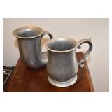 Pair of Pewter Mugs