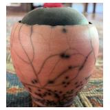 Naked Raku Style Ceramic Vessel