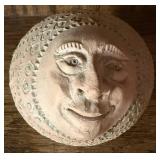 Terracotta Sun Face Sculpture