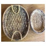 Handwoven Oval Baskets
