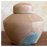 Pobino Signed Ceramic Lidded Jar