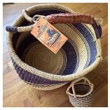 Handmade Ghana Market Basket Set
