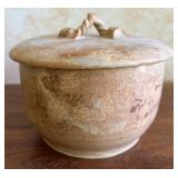 Signed Ceramic Lidded Jar