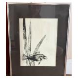Framed Gyotaku Fish Print
