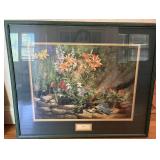 Framed Floral Artwork by Jim Gray