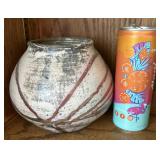 Handcrafted Signed Ceramic Pottery Vessel