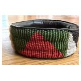 Beaded and Leather Bracelet