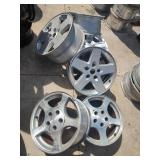 6 Assorted Aluminum 5 Lug Wheels