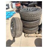 (4) Bass Boat Trailer Tires and Wheels