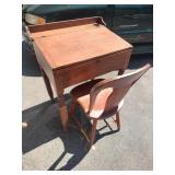 Antique Slant Top Store Clerk