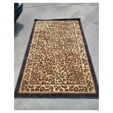 Leopard Pattern Area Rug