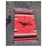 Small Southwestern Roadrunner Rug