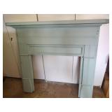 Baby Blue Painted Federal Style Mantel