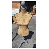 Burlap Covered Female Form Stand