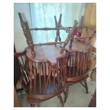 4 Vintage Ethan Allen Windsor Style Dining Chairs