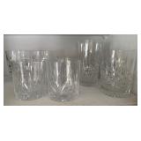 11 Cut Crystal Glasses