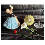 Royal Doulton Figurine, Clock, Glass