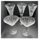 Waterford Martini and Champagne Glass Set