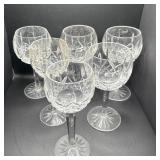 6 Waterford Crystal Glasses