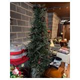 7-Foot Artificial Christmas Tree With Decorations