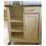 Kitchen Cart with Stainless Steel Top