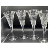 4 Waterford Crystal Flutes