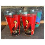 Liquore Strega Advertising Glasses