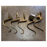 Brass Stocking Hangers with Select Designs