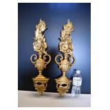 Pair of Gold Syroco Wall Decor