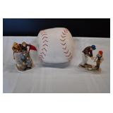 Norman Rockwell Baseball Figurines
