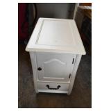 Painted Solid Wood Dbl Sided End Table